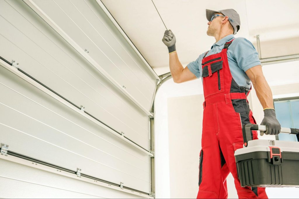 A skilled technician performs a garage door opener repair to restore smooth and reliable operation.